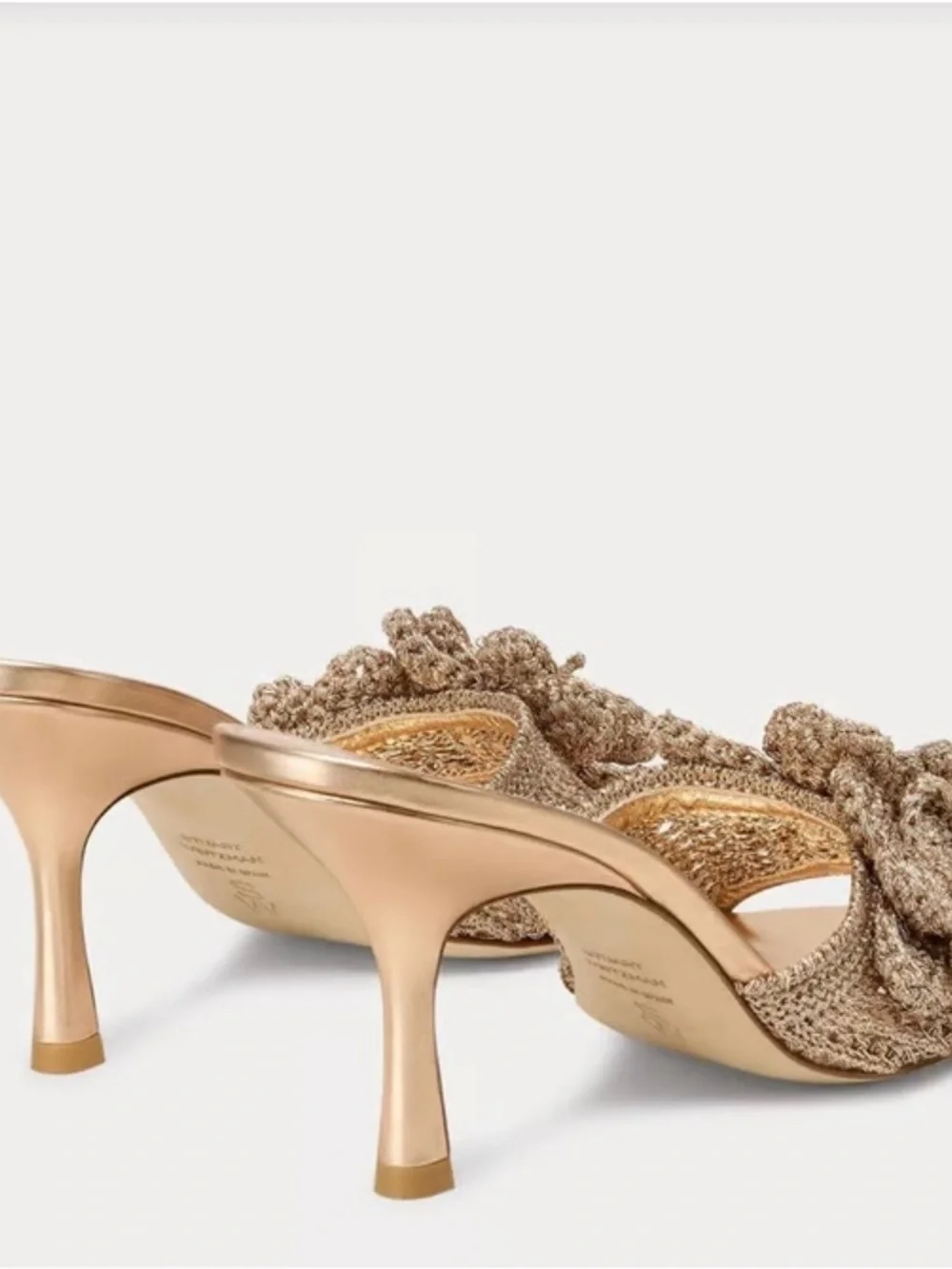 Stuart Weitzman Lotus Woven Slide Sandal 85